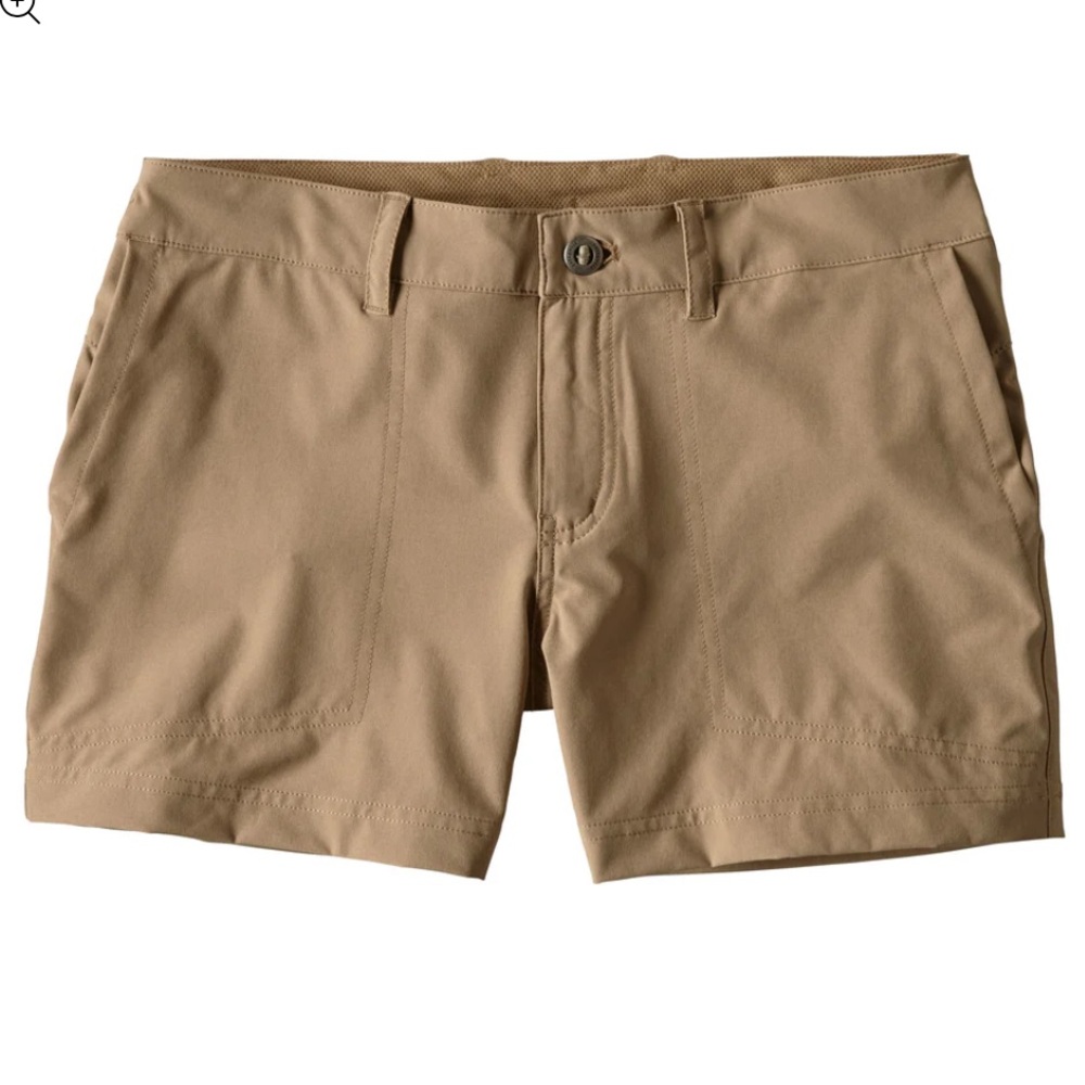 Patagonia Happy Hike Shorts Size 4 Mojave Khaki Water Repellent